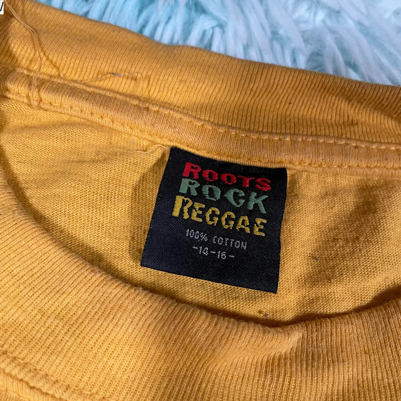 Vintage Yellow Jamaica Embroidered T Shirt - Small