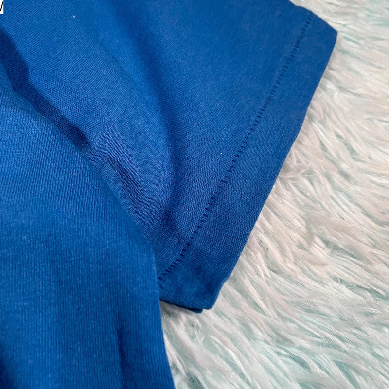 Vintage 90s Blue Ski Graphic T Shirt - XL