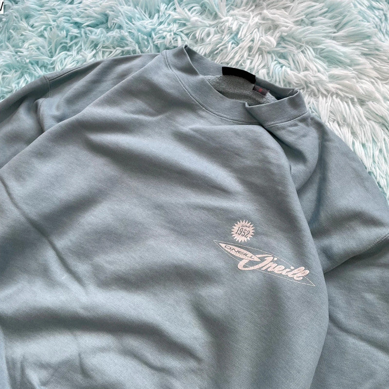 Vintage 90s Baby Blue O’Neill Graphic Sweatshirt - Small