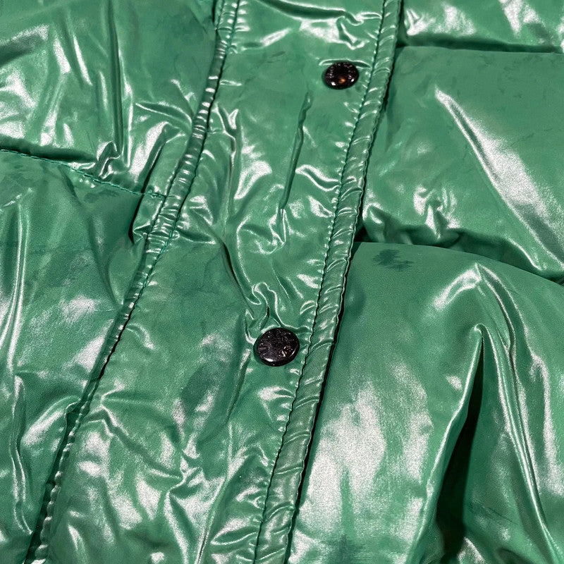 Vintage Green Moncler Puffer Jacket Alpes Fur Hood - Womens Large