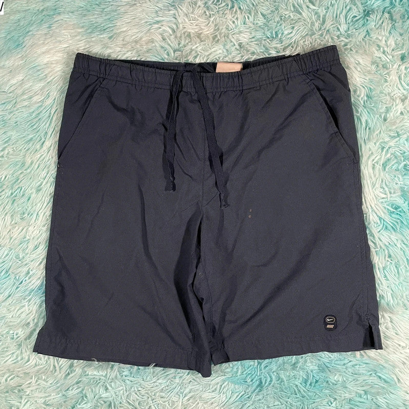 Vintage 00s Navy Nike Swim Shorts - Medium
