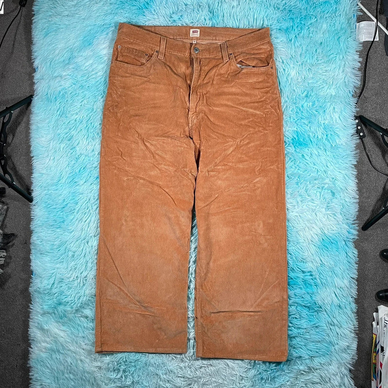 Brown Baggy Levi’s Corduroy Trousers - 34W