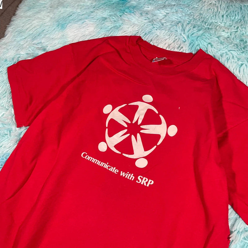 Vintage 90s Red SRP Graphic T Shirt - XL