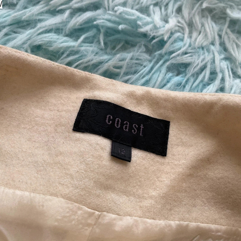 Vintage Cream Coast Wool Skirt Flared - Size 12