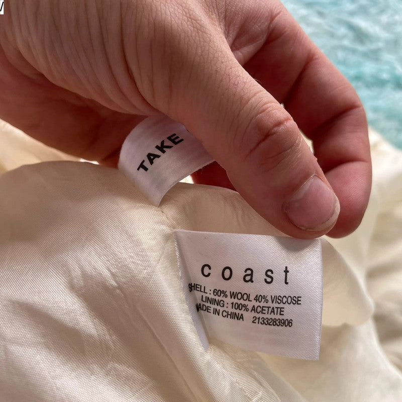 Vintage Cream Coast Wool Skirt Flared - Size 12
