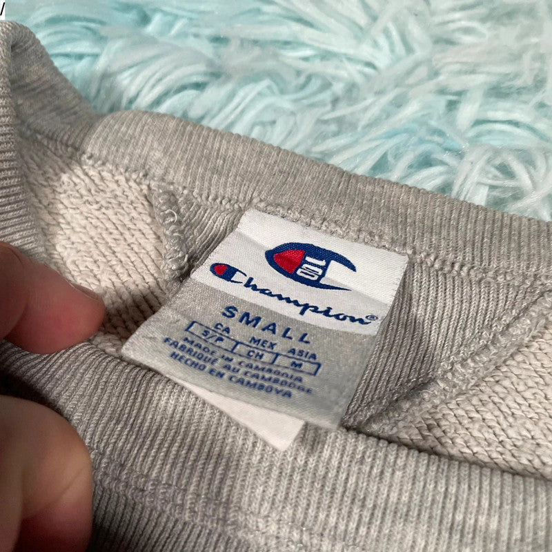 Vintage Grey Champion Sweatshirt - Small