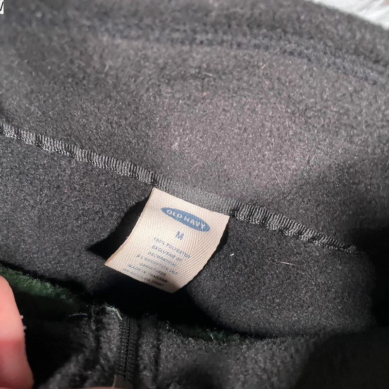 Vintage Green Old Navy 1/4 Zip Fleece - Medium