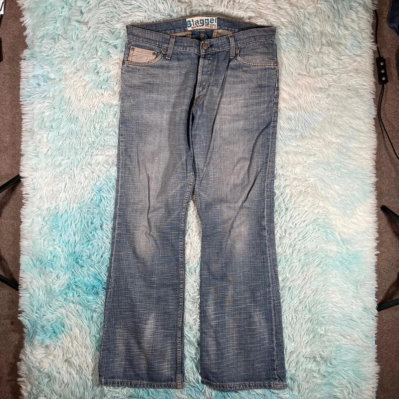 Vintage Y2K Moto Jeans Bootbut Blagger - 34W 32L