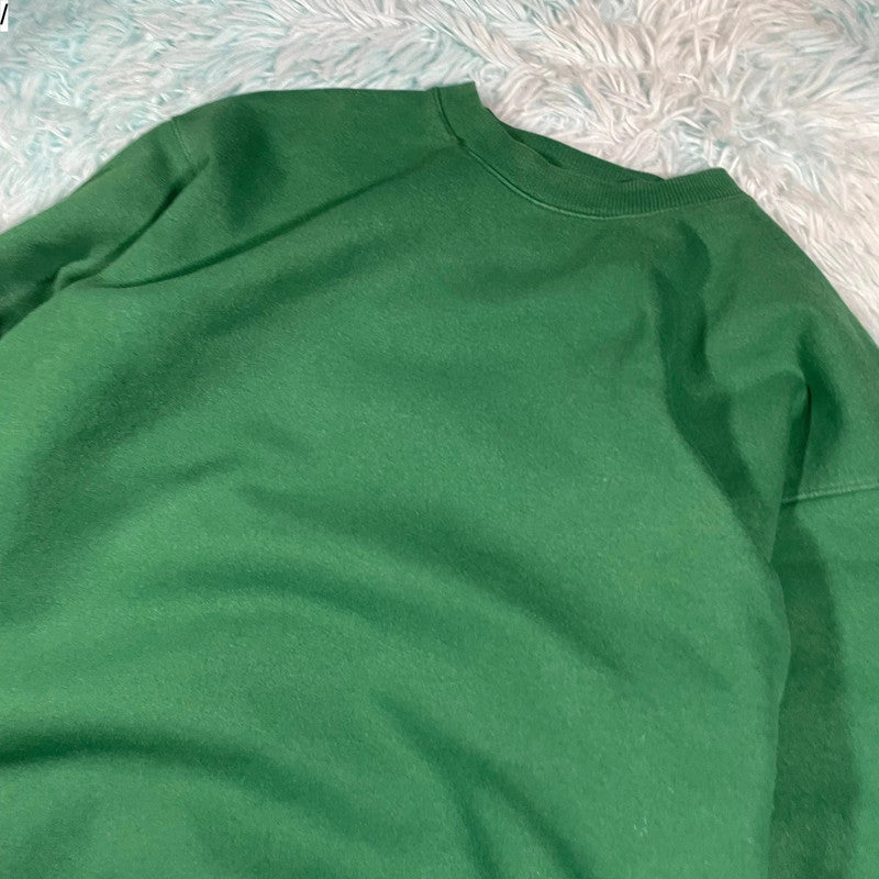 Vintage Green Champion Sweatshirt Blank - Large