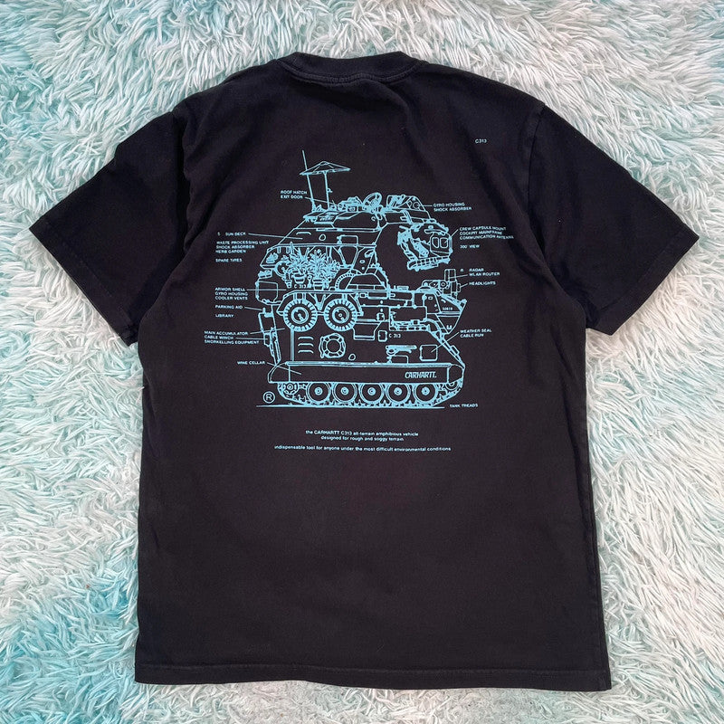 Black Carhartt Graphic T Shirt - Small