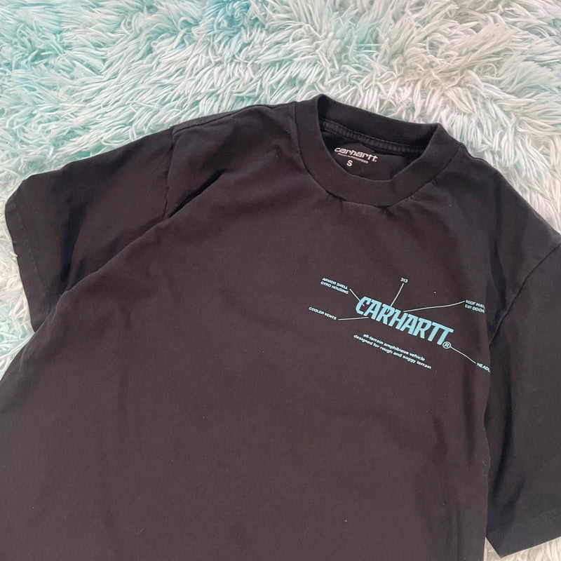 Black Carhartt Graphic T Shirt - Small