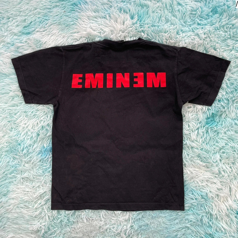 Vintage 00s Black Eminem Rap T Shirt - Small