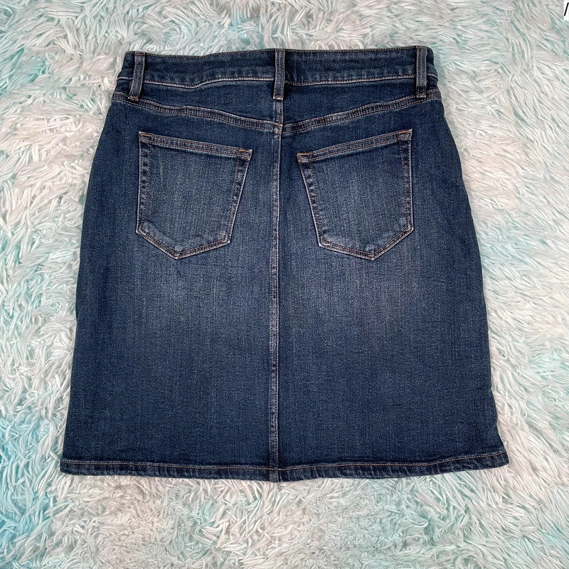 Vintage 00s Denim Mini Skirt - Size 8