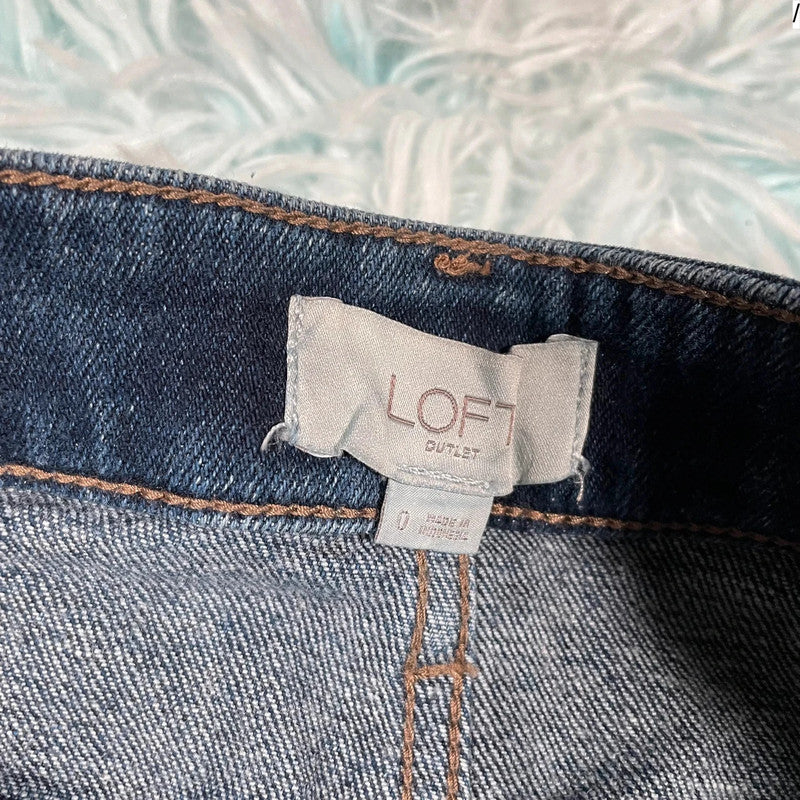 Vintage 00s Denim Mini Skirt - Size 8