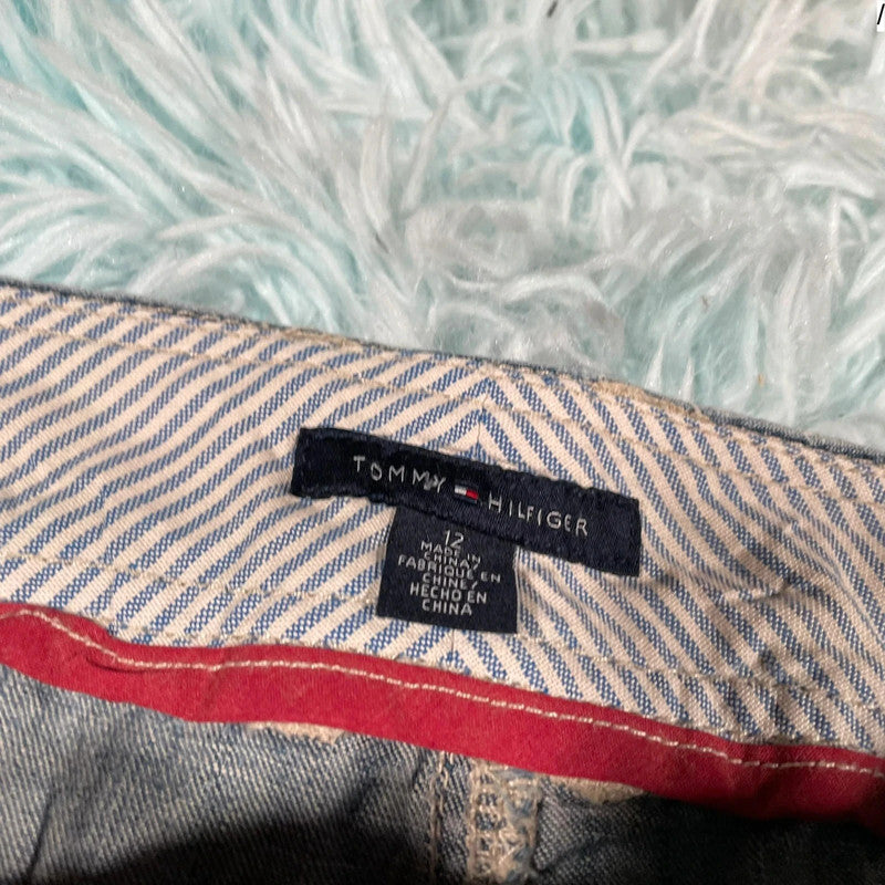 Vintage 00s Y2K Blue Tommy Hilfiger Mini Skirt - Size 12