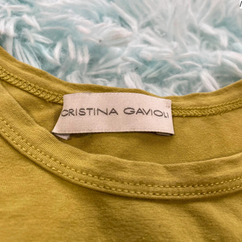 Vintage Y2K green Tank Top Christina Gavioli - Size 8