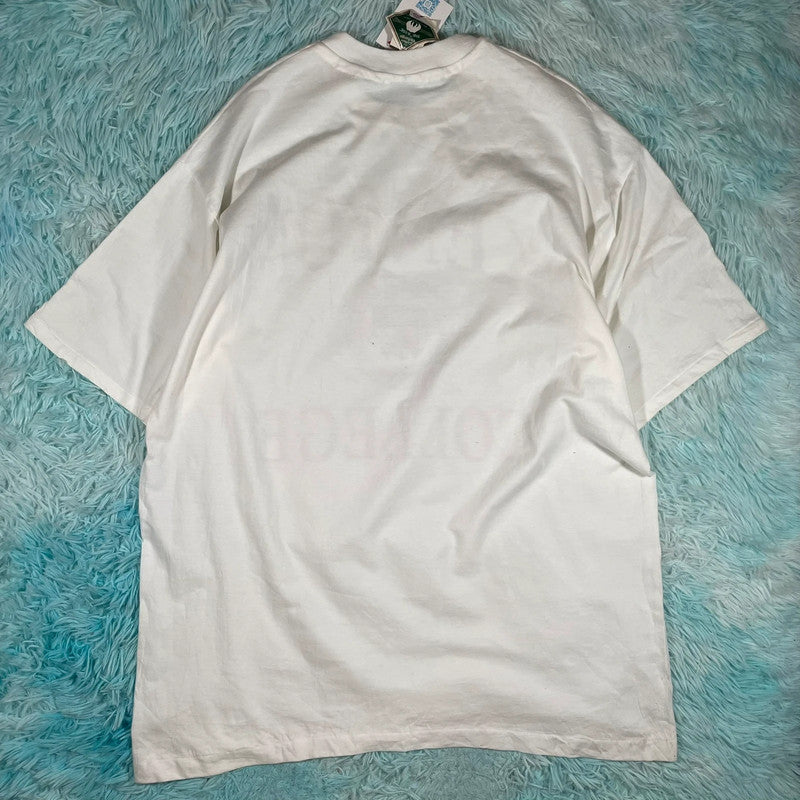 Vintage 90s White Kenton College Graphic T Shirt - XXL