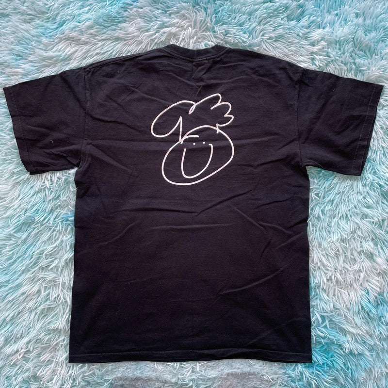 Vintage 00s Black Eat Your Hearts Out T Shirt - L