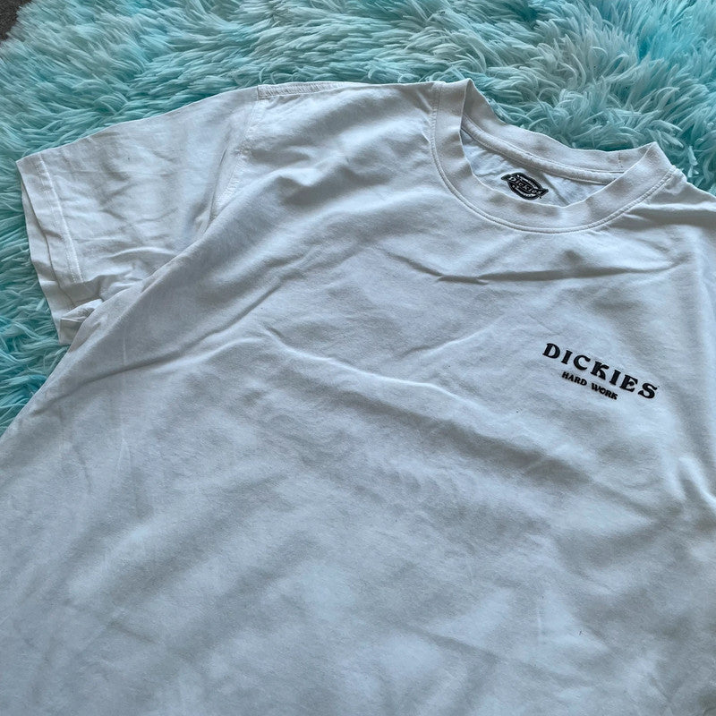 White Dickies Graphic T Shirt - Medium