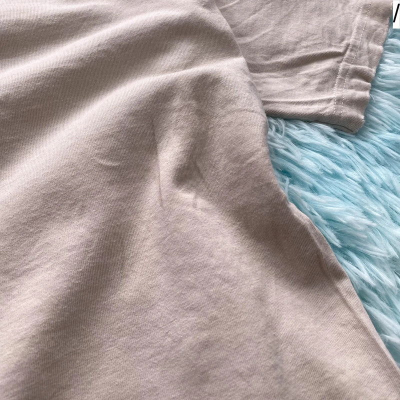 Vintage 90s Thrashed Beige Plain Nike T Shirt - XL