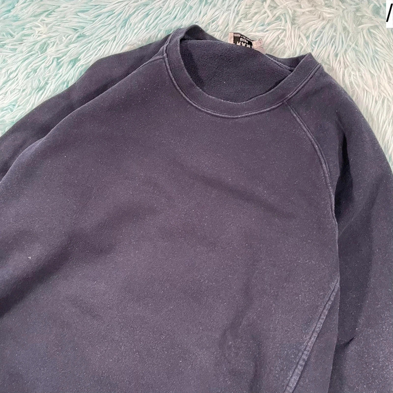 Dark Navy Frame Sweatshirt Plain - Large