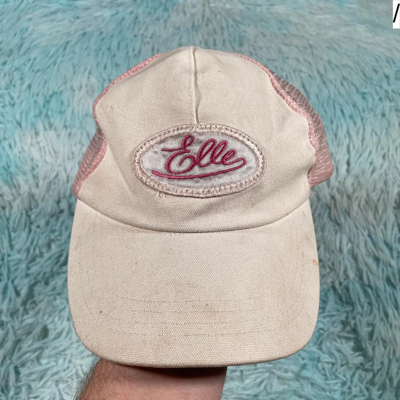 Pink & White Elle Cap Trucker