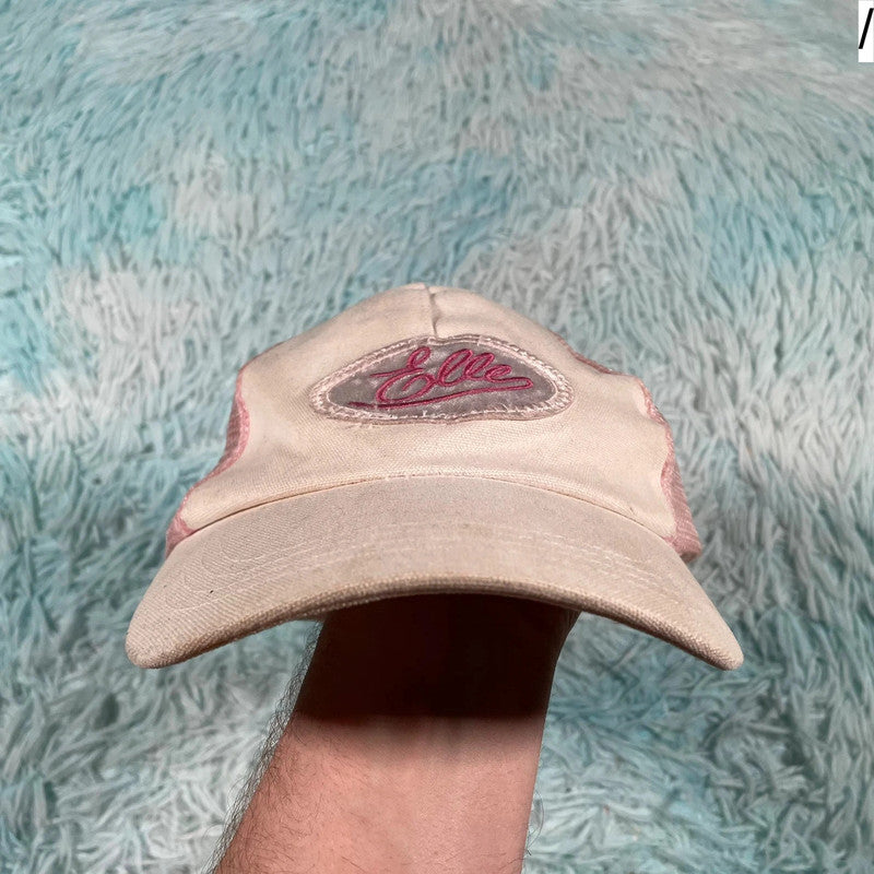 Pink & White Elle Cap Trucker