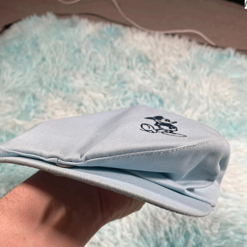 Vintage 80s Baby Blue Disney Flat Cap