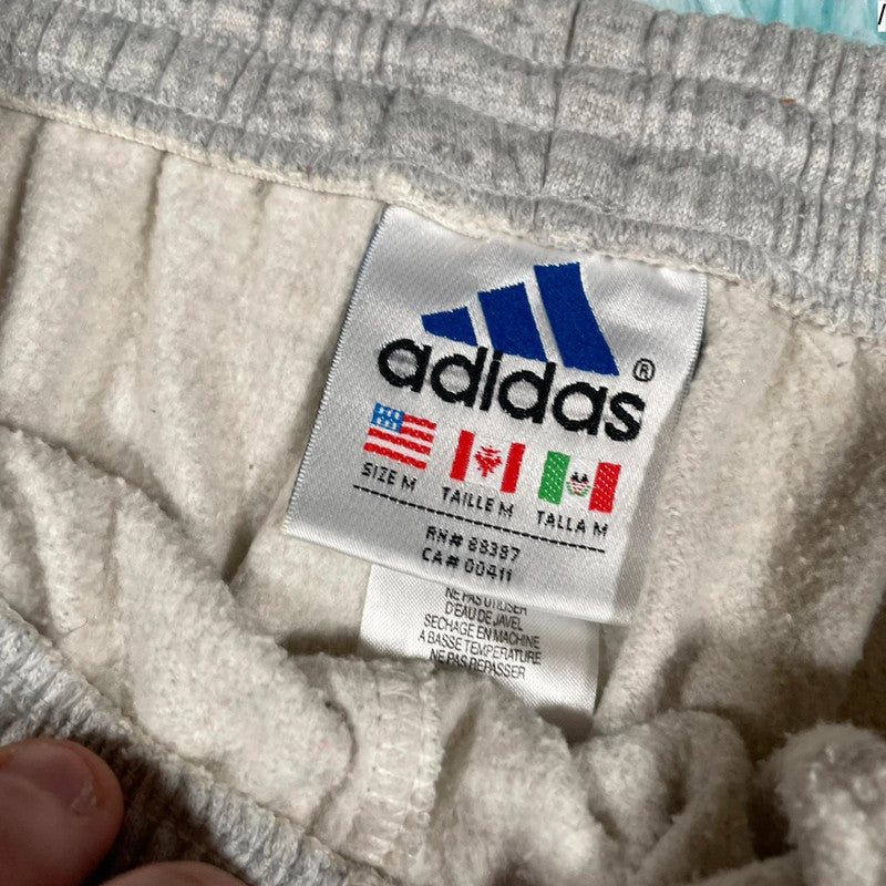 Vintage 90s Grey Adidas Joggers - Medium