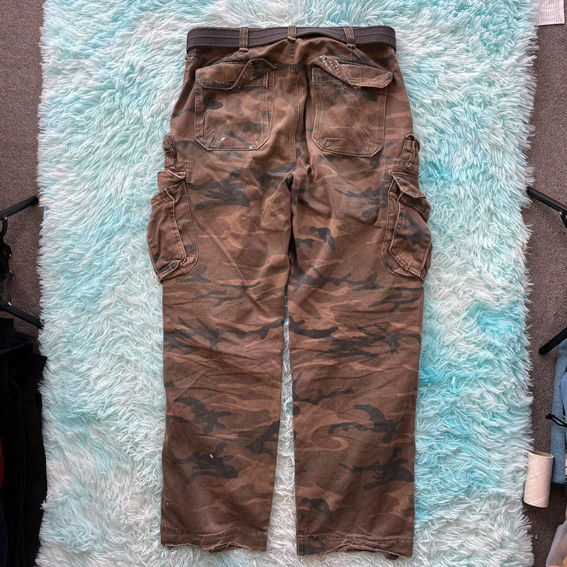 Vintage 00s Camo Abercrombie Army Cargo Pants - 31W 32L