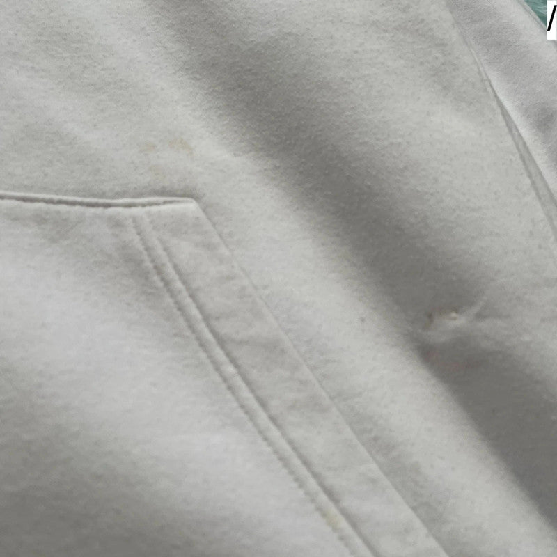 White Nike Hoodie Plain - Large