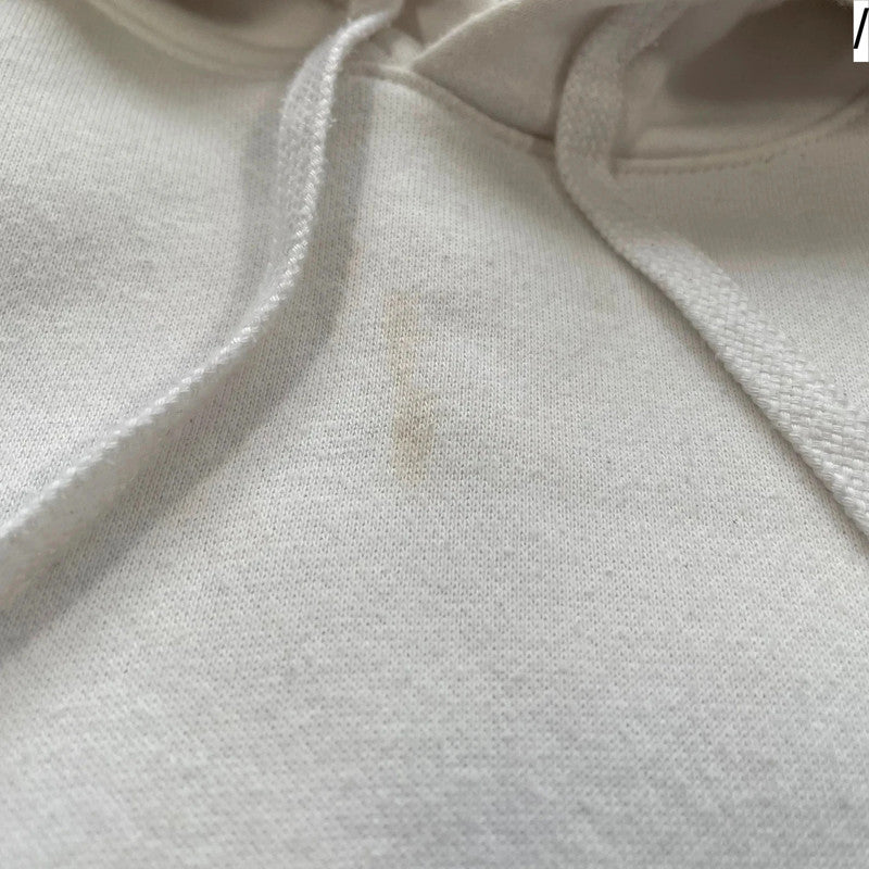 White Nike Hoodie Plain - Large