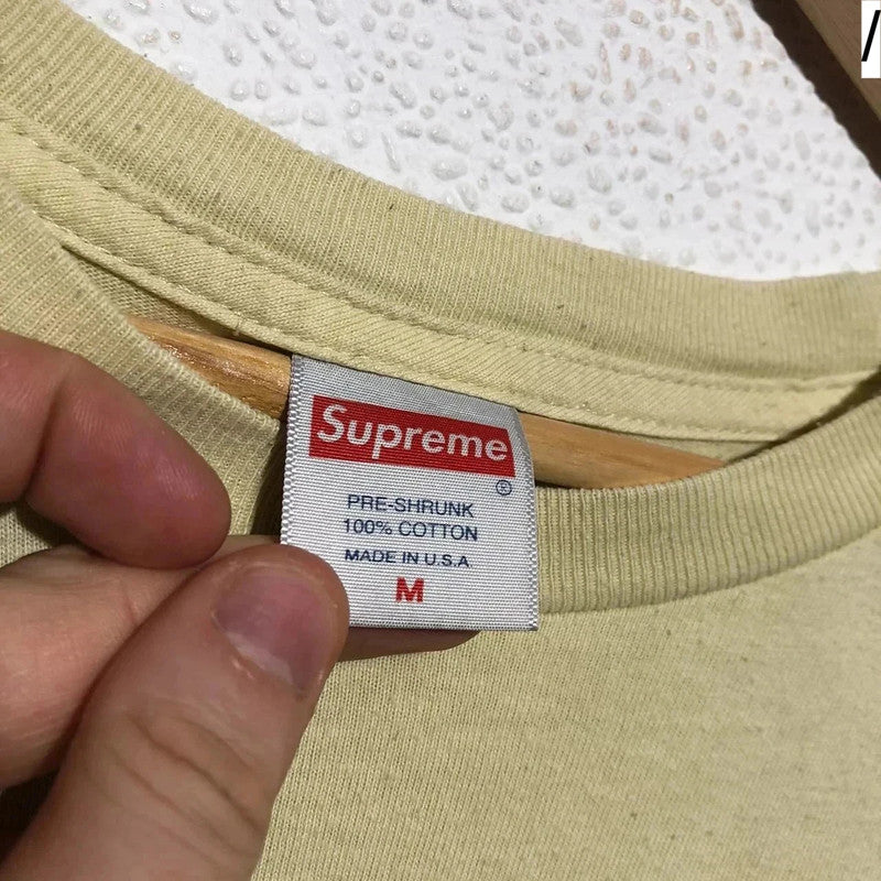 Yellow Supreme T Shirt King of New York Graphic - Medium