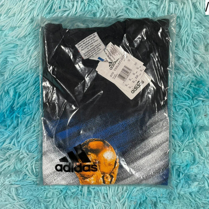 Deadstock Vintage 90s France 98 Adidas Scotland Graphic T Shirt