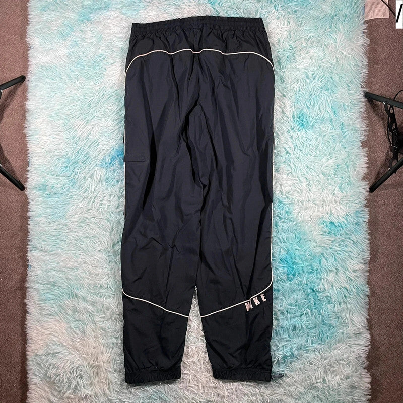 Vintage 00s y2k Navy Nike Tracksuit Bottoms - Large