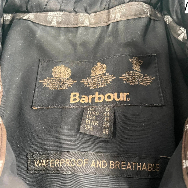 Black Barbour Raincoat - UK18