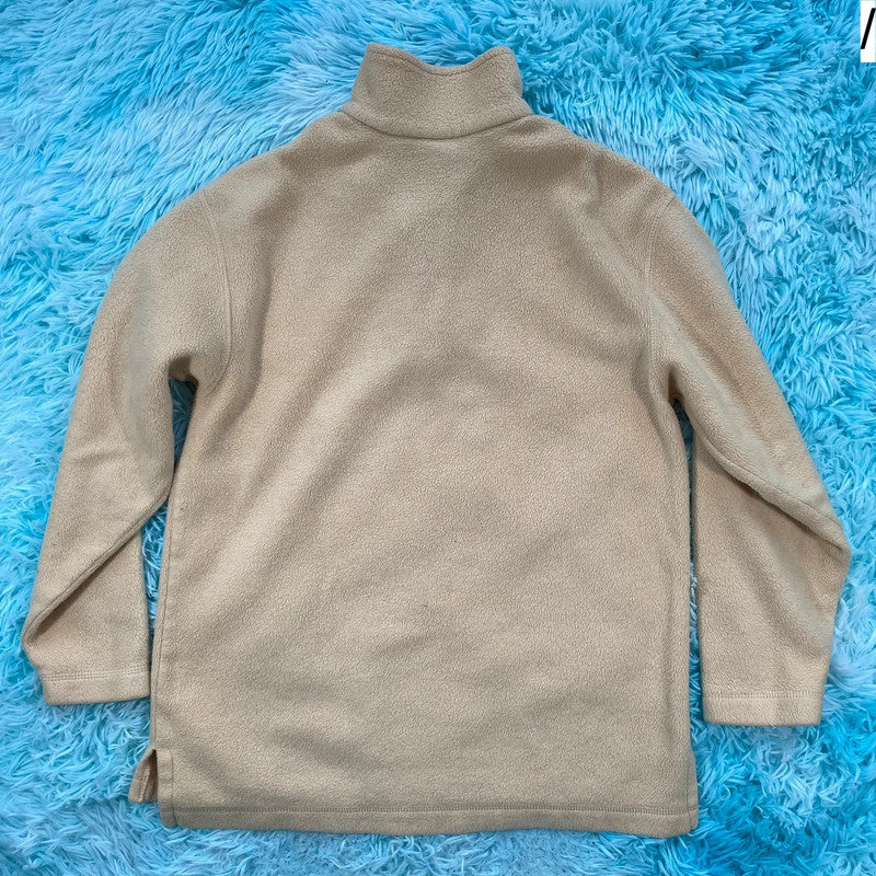 Vintage Yellow Canada Embroidered 1/4 Zip Fleece - Small