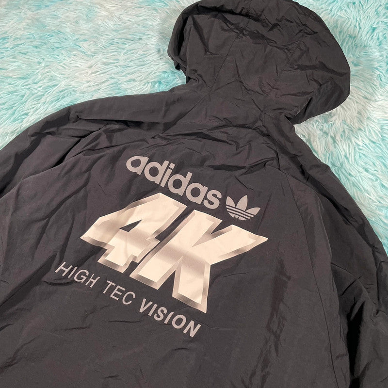 Black Adidas Windbreaker 4K High Tec Jacket - Large