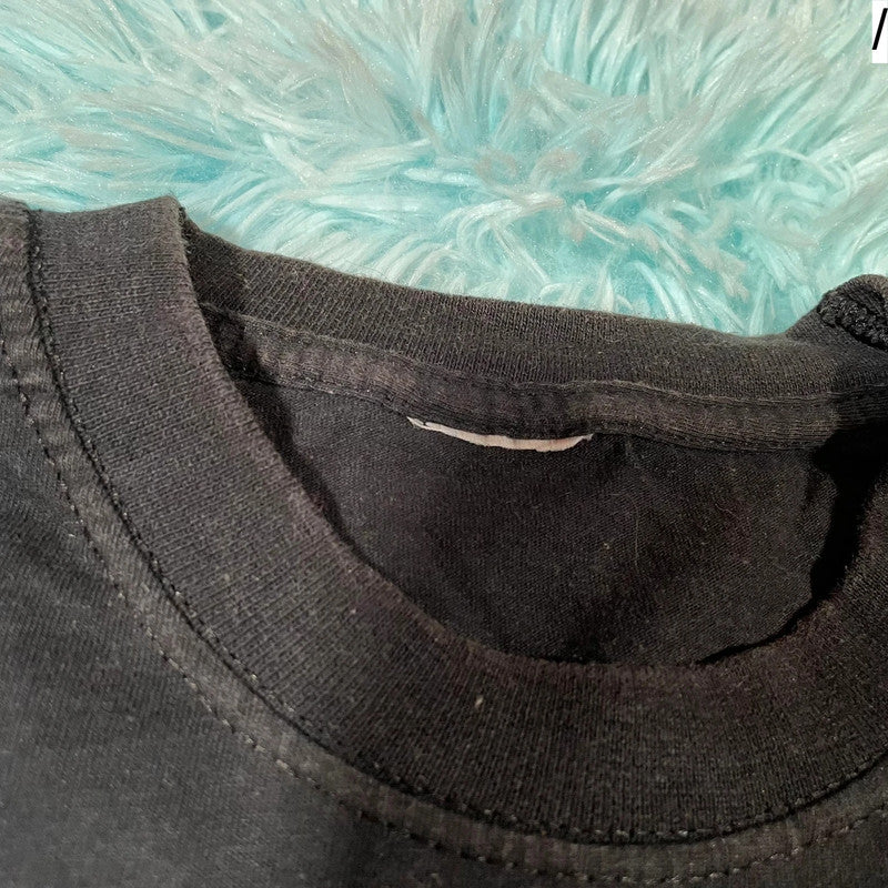 Vintage 2004 Black Interhash Graphic T Shirt - Large