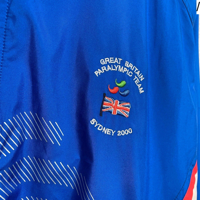Vintage 2000 Paralympics Track Jacket Adidas Great Britain Blue - Medium