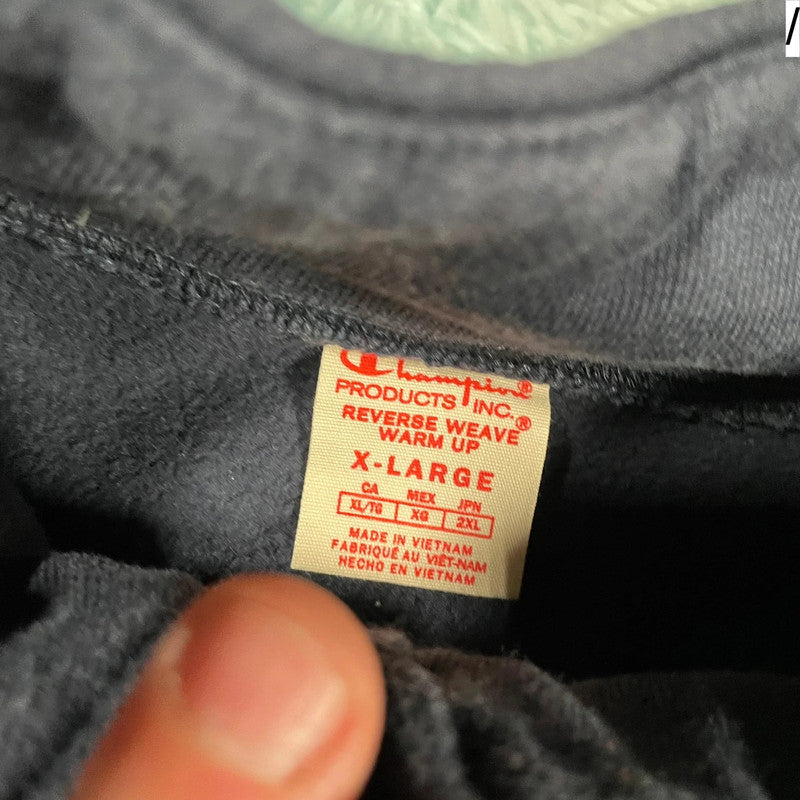 Black Champion 1/4 Zip Sweatshirt - XL