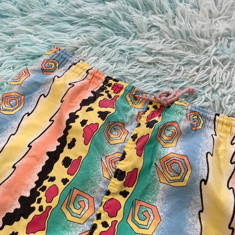 Vintage 90s Funky pattern Shorts - XL