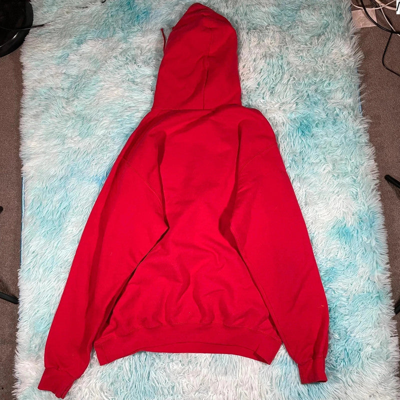 Red Champion Hoodie US College BACS - Large