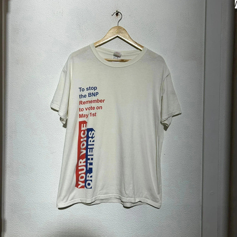 Vintage 1997 General Election T Shirt Anti BNP - Large