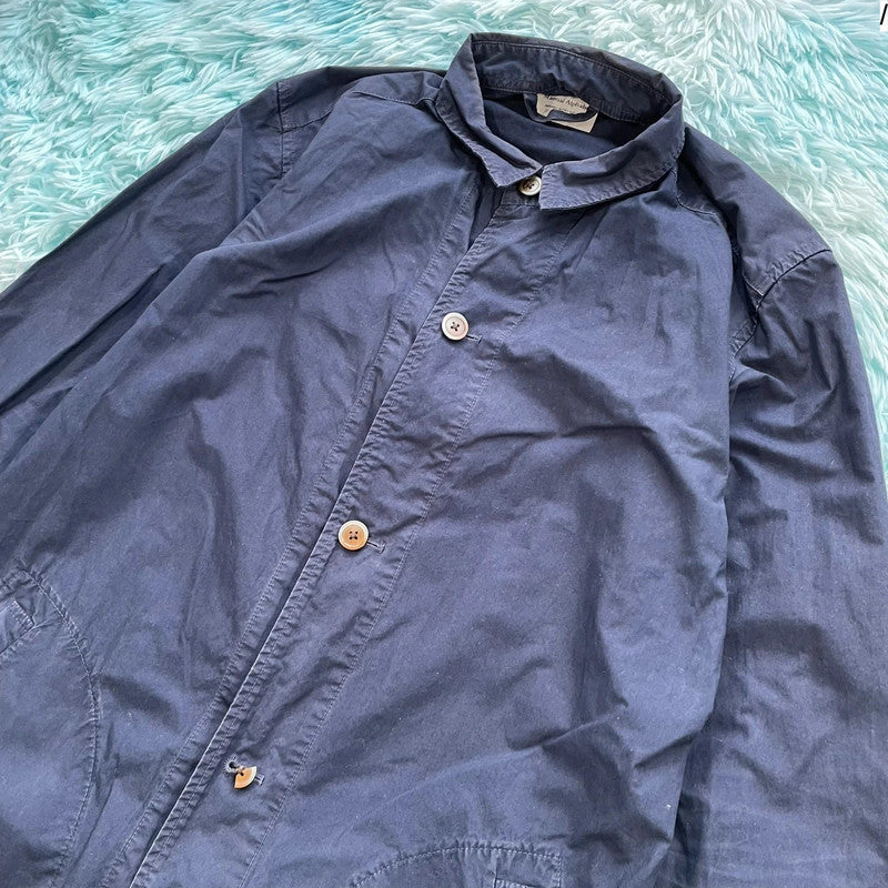 Navy Manual Alphabet Jacket Knee Length - Large