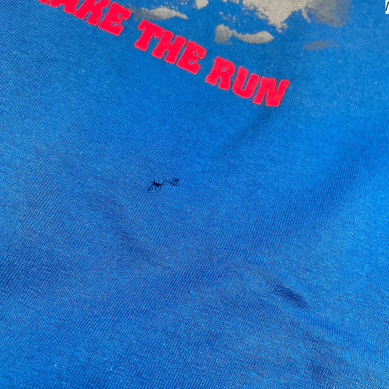 Vintage 90s Blue Ski Graphic T Shirt - XL