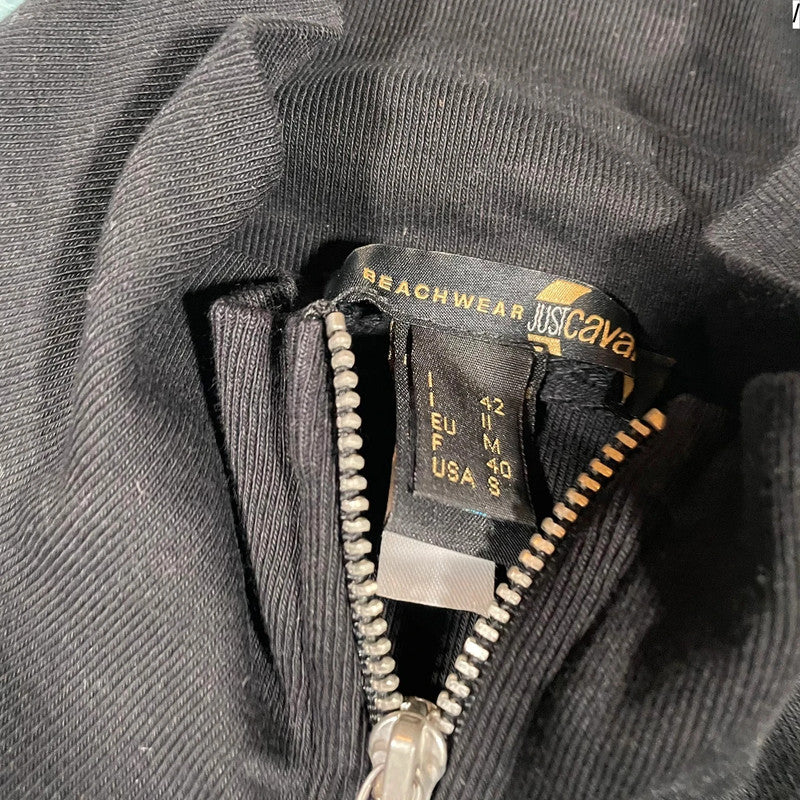 Vintage Y2K Black Just Cavalli Vest Jacket Fitted - Small