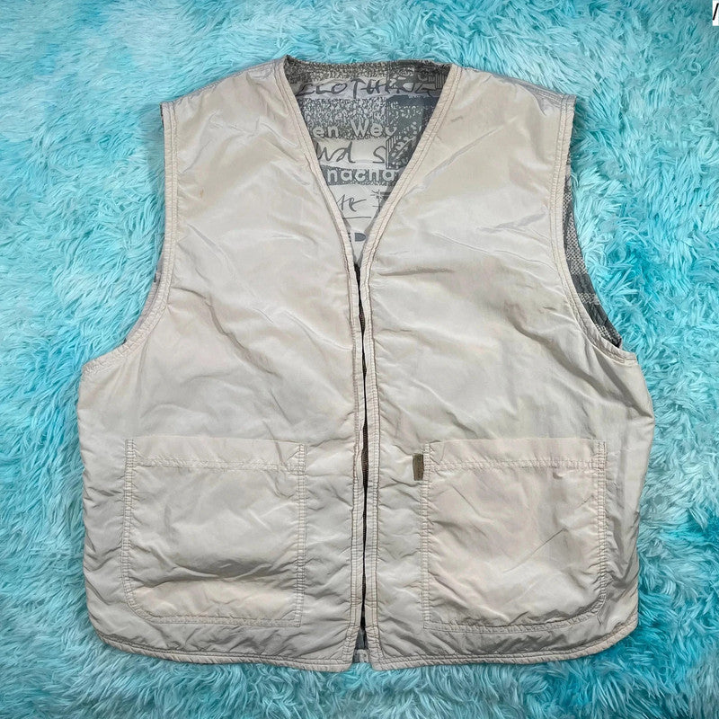Vintage Reversible Graphic Gilet Jacket Nile - XXL