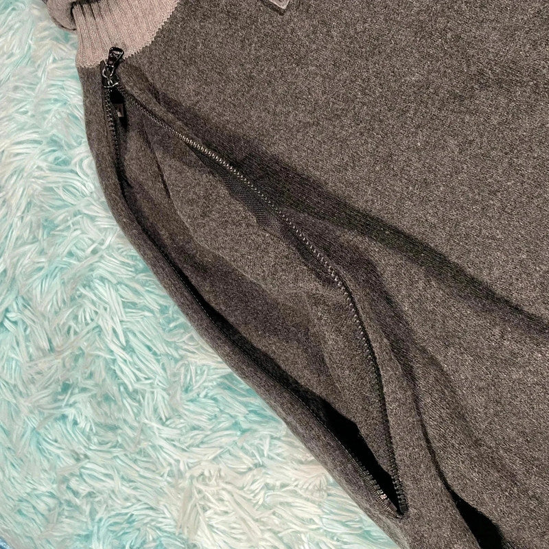 Vintage 00s Grey Dolce & Gabbana Knitted Jumper - XL