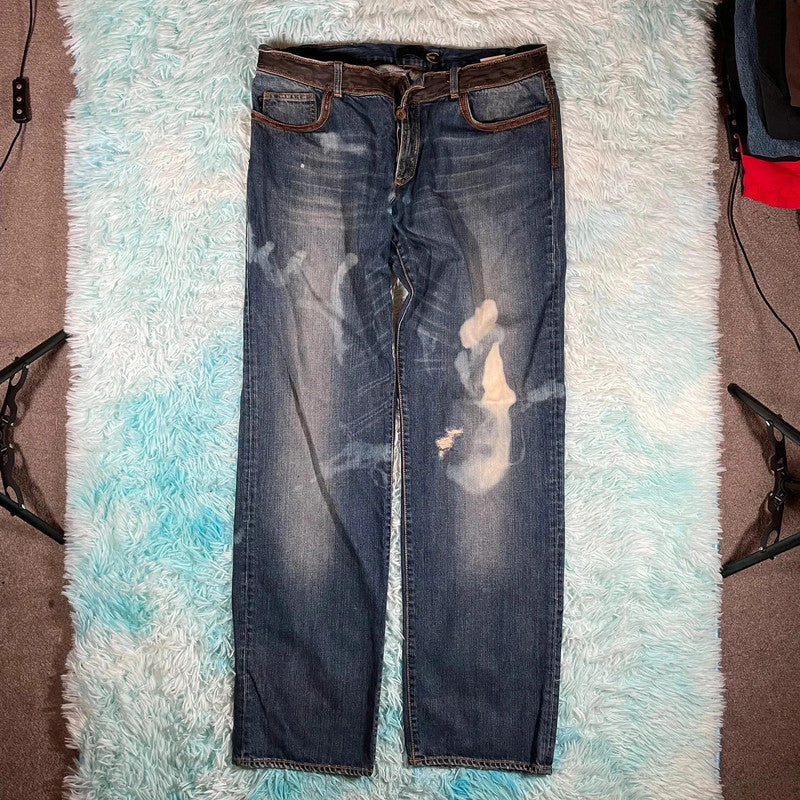 Vintage Just Cavalli Jeans Bleach Patterned - 38W